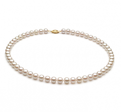 6-7mm A+ Quality Chinese Akoya Cultured Pearl Necklace in White