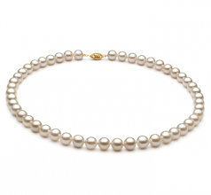 7-8mm A+ Quality Chinese Akoya Cultured Pearl Necklace in White