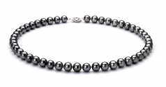 7.5-8.5mm AA Quality Freshwater Cultured Pearl Set in Black