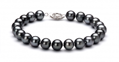 7.5-8.5mm AA Quality Freshwater Cultured Pearl Set in Black