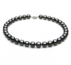 thumbnail image 2 of Genuine Natural Black Akoya Pearl Necklace & Earrings Set – Freshwater Cultured Jewelry For Women 2 of 6