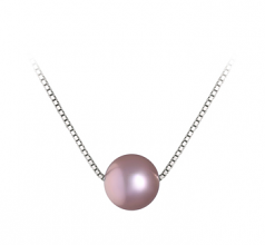 8-9mm AA Quality Freshwater Cultured Pearl Pendant in Madison Lavender