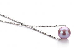 8-9mm AA Quality Freshwater Cultured Pearl Pendant in Madison Lavender