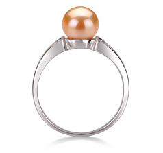 6-7mm AA Quality Freshwater Cultured Pearl Ring in Jessica Pink