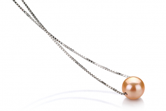 8-9mm AA Quality Freshwater Cultured Pearl Pendant in Madison Pink