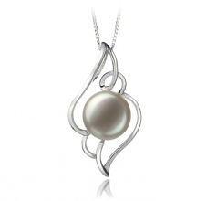 12-13mm AA Quality Freshwater Cultured Pearl Pendant in Hannah White