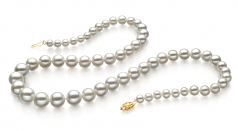 4-10mm AAA Quality Freshwater Cultured Pearl Necklace in White