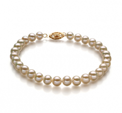 5-5.5mm AA Quality Freshwater Cultured Pearl Bracelet in White