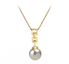 6-7mm AA Quality Japanese Akoya Cultured Pearl Pendant in Kylie White