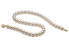 8-8.5mm AAA Quality Japanese Akoya Cultured Pearl Necklace in White