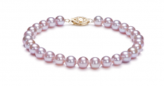 6-6.5mm AA Quality Freshwater Cultured Pearl Set in Lavender
