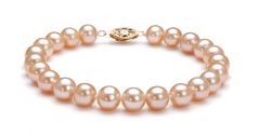 7-8mm AA Quality Freshwater Cultured Pearl Set in Pink