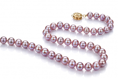 6-7mm AAA Quality Freshwater Cultured Pearl Necklace in Lavender