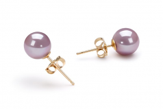 6-6.5mm AAAA Quality Freshwater Cultured Pearl Set in Lavender