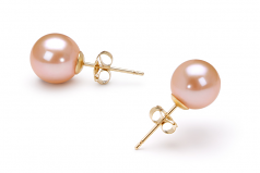 7-8mm AAAA Quality Freshwater Cultured Pearl Set in Pink