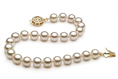 6-7mm AA Quality Japanese Akoya Cultured Pearl Bracelet in White