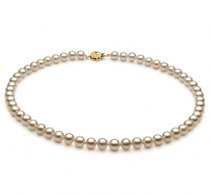 6-7mm AA Quality Japanese Akoya Cultured Pearl Necklace in White