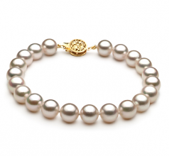 7.5-8mm AA Quality Japanese Akoya Cultured Pearl Bracelet in White