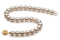 8.5-9mm AA Quality Japanese Akoya Cultured Pearl Necklace in White