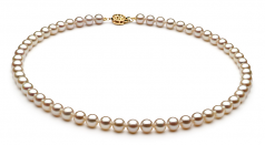 6-7mm AAA Quality Freshwater Cultured Pearl Set in White