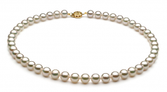 7.5-8mm AAA Quality Japanese Akoya Cultured Pearl Set in White