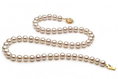 6-7mm AAAA Quality Freshwater Cultured Pearl Necklace in White