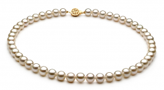 7-8mm AAAA Quality Freshwater Cultured Pearl Set in White