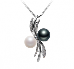 6-7mm AAAA Quality Freshwater Cultured Pearl Pendant in Davina Multicolour