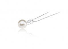 9-10mm AAAA Quality Freshwater Cultured Pearl Pendant in Kimberly White