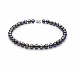 11.1-12.9mm AAA Quality Tahitian Cultured Pearl Necklace in Multicolour