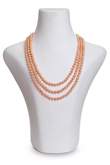 6-7mm AA Quality Freshwater Cultured Pearl Necklace in Verena Pink