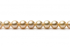 10-13.3mm AAA Quality South Sea Cultured Pearl Necklace in 18-inch Gold