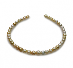 8.2-12mm Baroque Quality South Sea Cultured Pearl Necklace in 18-inch Multicolour