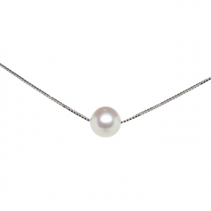 10.5-11mm AAAA Quality Freshwater Cultured Pearl Pendant in White