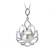 12-13mm AA+ Quality Freshwater - Edison Cultured Pearl Pendant in Calida White