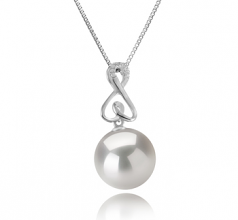 12-13mm AA+ Quality Freshwater - Edison Cultured Pearl Pendant in Patsy White