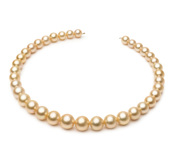 9.7-13.9mm AA Quality South Sea Cultured Pearl Necklace in 18-inch Gold 9.7-13.9mm AA Quality South Sea Cultured Pearl Necklace in 18-inch Gold