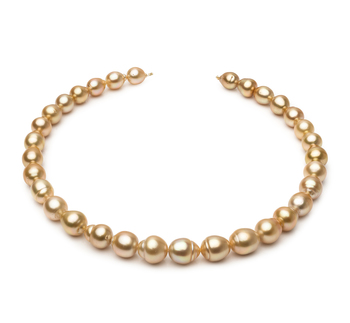 10.1-12.5mm Baroque Quality South Sea Cultured Pearl Necklace in 18-inch Gold 10.1-12.5mm Baroque Quality South Sea Cultured Pearl Necklace in 18-inch Gold