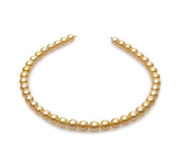 9-11.4mm AA Quality South Sea Cultured Pearl Necklace in 18-inch Gold 9-11.4mm AA Quality South Sea Cultured Pearl Necklace in 18-inch Gold