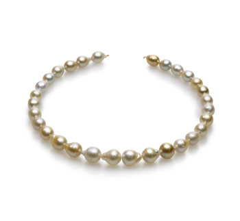 10-13mm Baroque Quality South Sea Cultured Pearl Necklace in 18-inch Multicolour 10-13mm Baroque Quality South Sea Cultured Pearl Necklace in 18-inch Multicolour