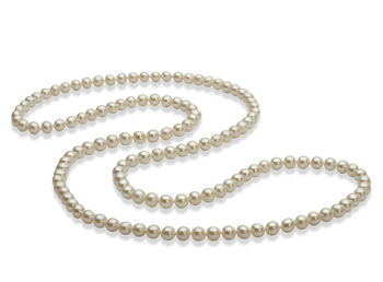 5-6mm AAA Quality Freshwater Cultured Pearl Necklace in 30 inches White