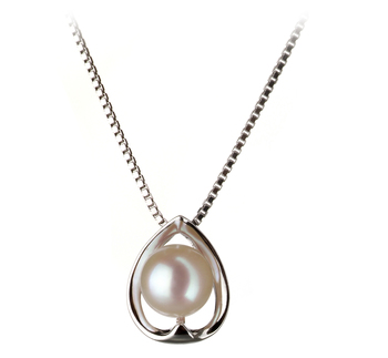 6-7mm AA Quality Japanese Akoya Cultured Pearl Pendant in Amanda White 6-7mm AA Quality Japanese Akoya Cultured Pearl Pendant in Amanda White