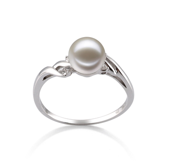 6-7mm AAAA Quality Freshwater Cultured Pearl Ring in Andrea White 6-7mm AAAA Quality Freshwater Cultured Pearl Ring in Andrea White