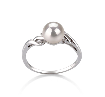 6-7mm AAA Quality Japanese Akoya Cultured Pearl Ring in Andrea White 6-7mm AAA Quality Japanese Akoya Cultured Pearl Ring in Andrea White