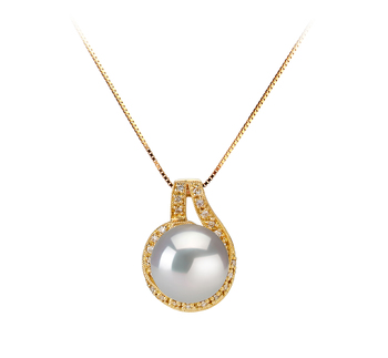 10-11mm AAA Quality South Sea Cultured Pearl Pendant in Angelique White 10-11mm AAA Quality South Sea Cultured Pearl Pendant in Angelique White