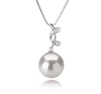 11-12mm AAAA Quality Freshwater - Edison Cultured Pearl Pendant in Angie White 11-12mm AAAA Quality Freshwater - Edison Cultured Pearl Pendant in Angie White