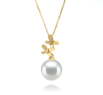 10-11mm AAA Quality South Sea Cultured Pearl Pendant in Barbara White 10-11mm AAA Quality South Sea Cultured Pearl Pendant in Barbara White
