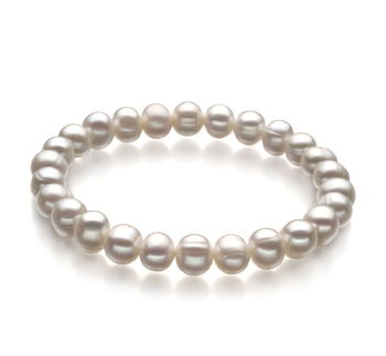 6-7mm A Quality Freshwater Cultured Pearl Bracelet in Bliss White 6-7mm A Quality Freshwater Cultured Pearl Bracelet in Bliss White
