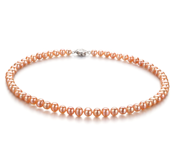 6-7mm A Quality Freshwater Cultured Pearl Necklace in Bliss Pink 6-7mm A Quality Freshwater Cultured Pearl Necklace in Bliss Pink