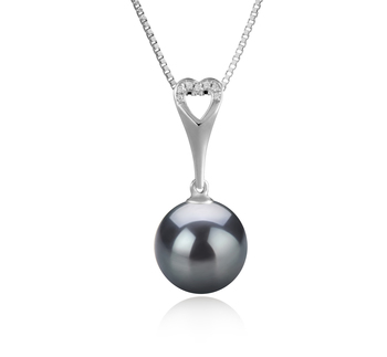 10-11mm AAA Quality Tahitian Cultured Pearl Pendant in Bunny Black 10-11mm AAA Quality Tahitian Cultured Pearl Pendant in Bunny Black